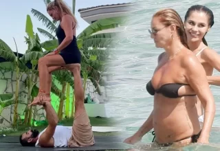 Pınar Altuğ Denizde yoga sohbeti