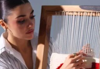 Hande Erçel Aşk Acısını Halı Dokuyarak Unutuyor