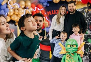 Mutlu evlilikleriyle dikkat çeken Berfu ve Eser Yenenler çiftinin büyük oğlu Kuzey, 6 yaşına girdi.