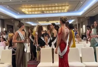 Kainat Güzellik Yarışması’nda şaşırtan anlar! Önce hakaret etti sonra salondan kovdu!