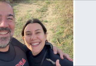 Deniz tutkunları birlikte dalış yaptı